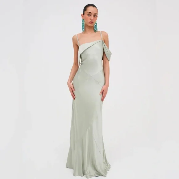 For Love And Lemons | Dresses | Nwt For Love Lemons Jewel Maxi Dress Sage  Green Size Small | Poshmark